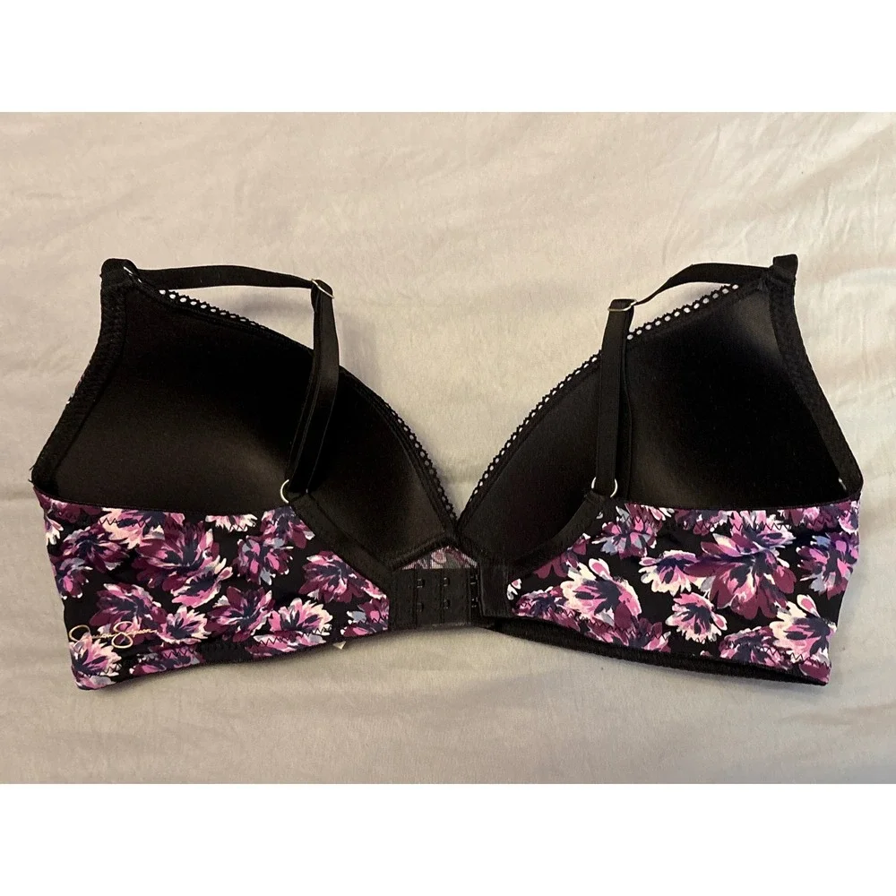 Jessica Simpson Women Purple‎ Floral Wirefree Bra 36C